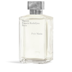 Maison Francis Kurkdjian Petit Matin Eau de Parfum 200ml, clear rectangular bottle with silver cap and white label