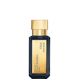 Maison Francis Kurkdjian OUD Satin Mood Extrait de Parfum 35ml, dark navy bottle with gold cap