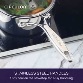 Scratch Defense Stainless Steel Saucepan with Lid 16cm