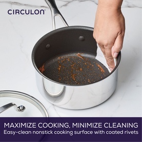 Scratch Defense Stainless Steel Saucepan with Lid 20cm