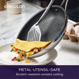 Scratch Defense Stainless Steel Frying Pan 25cm