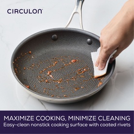 Scratch Defense Stainless Steel Frying Pan 25cm