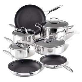 Scratch Defense Stainless Steel Seven-Piece Pan Set