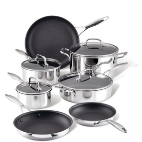 Scratch Defense Stainless Steel Seven-Piece Pan Set