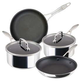 Scratch Defense Stainless Steel Four-Piece Pan Set