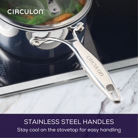 Scratch Defense Stainless Steel Four-Piece Pan Set