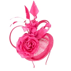 Rose Feather Embellished Fascinator