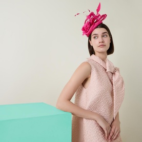 Rose Feather Embellished Fascinator