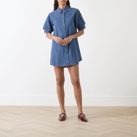 Denim Mini Shirt Dress