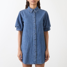 Denim Mini Shirt Dress