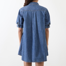 Denim Mini Shirt Dress
