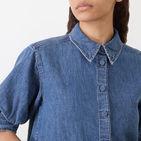 Denim Mini Shirt Dress