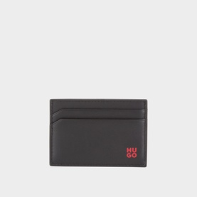 Tibby Contrast Logo Leather Cardholder