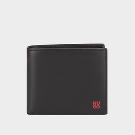 Tibby Contrast Logo Leather Wallet