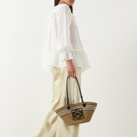 Anagram Stripes Small Tote Bag