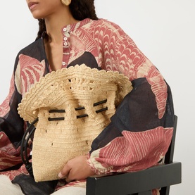 Flamenco Ruffle Medium Clutch