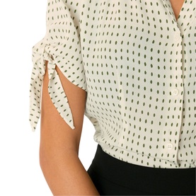 Oval Spot Tie Shirt