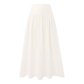 Waist Panel Flared Skirt