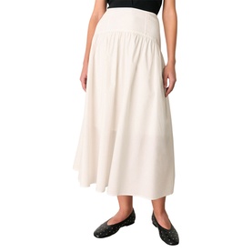 Waist Panel Flared Skirt