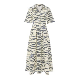 Feathered Tiger Shirt Dress