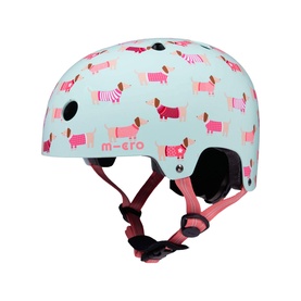 Micro Scooter Dog Printed Medium Bike Helmet