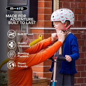 Micro Scooter Dog Printed Medium Bike Helmet