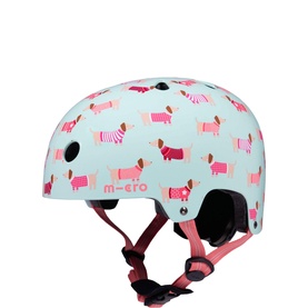 Micro Scooter Dog Printed Medium Bike Helmet