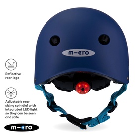 Micro Scooter Dino Printed Small Bike Helmet