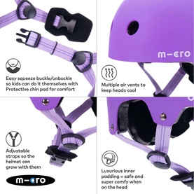 Micro Scooter Plain Small Bike Helmet