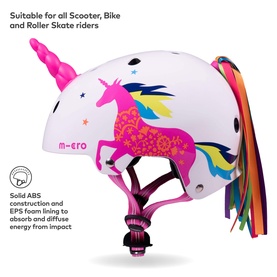 Micro Scooter Unicorn Printed Medium Bike Helmet