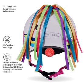 Micro Scooter Unicorn Printed Medium Bike Helmet