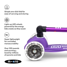 Mini Micro Foldable LED Scooter