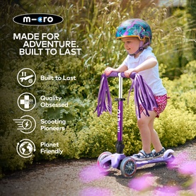 Mini Micro Foldable LED Scooter