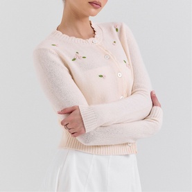 Anjou Floral Rose Cardigan