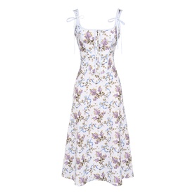 Dionne Floral Ribbon Corset Dress