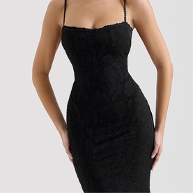 Joan Floral Lace Backless Gown