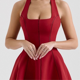 Loulette Halter Mini Dress