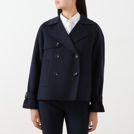 Nupar Short Double-Breasted Trech Coat