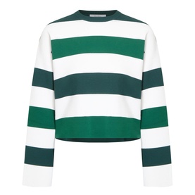 Jesone Stripe Cropped Sweater