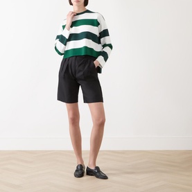 Jesone Stripe Cropped Sweater