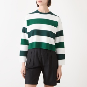 Jesone Stripe Cropped Sweater