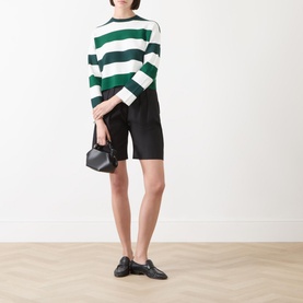 Jesone Stripe Cropped Sweater