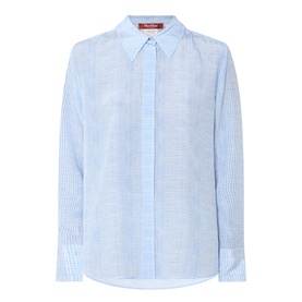Nola Silk Check Print Blouse