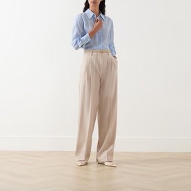 Nola Silk Check Print Blouse