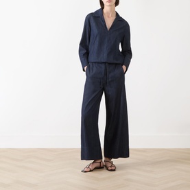 Jour Cropped Wide Leg Trousers