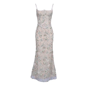 Naima Beaded Floral Dress