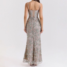 Naima Beaded Floral Dress