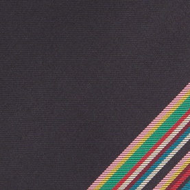 Placement Striped Silk Tie