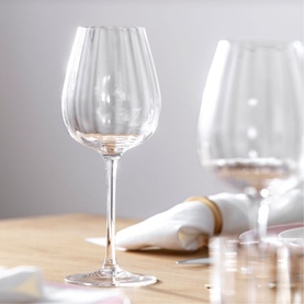 Rose Garden White Wine Goblet, Set of Four