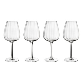 Rose Garden Red Wine Goblet, Set of Four